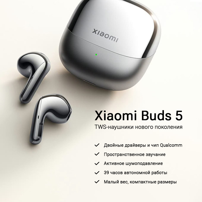 Беспроводные наушники Xiaomi Buds 5